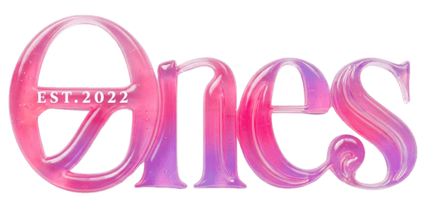 勝どき・晴海エリアで大人気のK-POP専門ダンス教室ONES DANCE STUDIOの公式ロゴ 月島第一小学校のお子様から大人まで未経験でも推しのように可愛く垢抜けられる遊び心と最新トレンドを詰め込んだ3Dぷっくりデザインのポップで明るいロゴマーク
